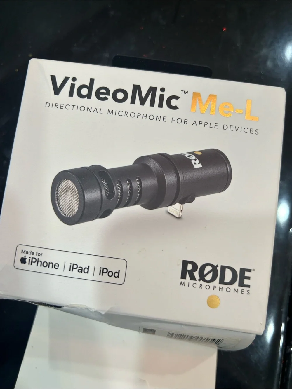 New iPhone Lightning RØDE VideoMic Me-L directional microphone compact Apple iOS